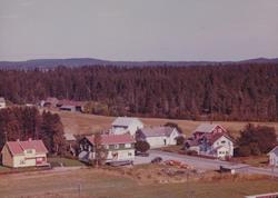 tettsted, villaer, skråfoto, forretning, Brødrene Bamsrud,