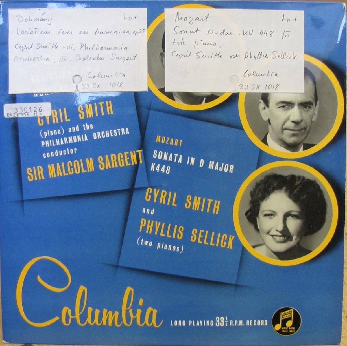 LP-skiva av märket Columbia Records