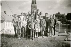 Skoleklasse på Grubbehaugen, Brevik