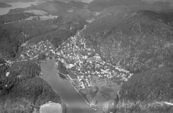 Ulike Widerø flyfoto fra Skien kommune, Skotfoss