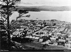 Bybilde, Namsos. Namsos sett overfor Bjørumsklumpen.