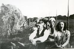 Leka, kaffepause under høykjøringa