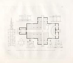 Udkast til Kirkebygninger på Landet i Norge. Plansje 5 [Graf