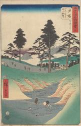 Til serien ”Berømte utsyn over de femtitre skysstasjoner" [G