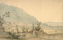 Utsikt over Castellammare [Tegning]