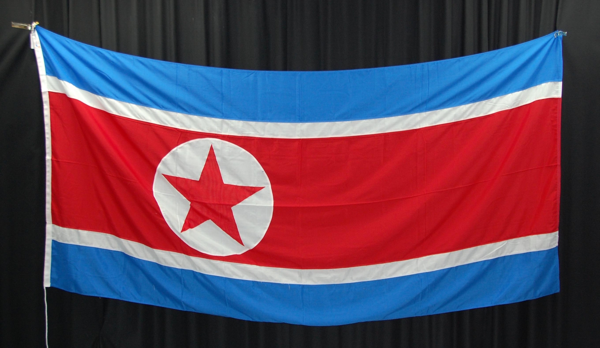 Det nordkoreanske flagget.