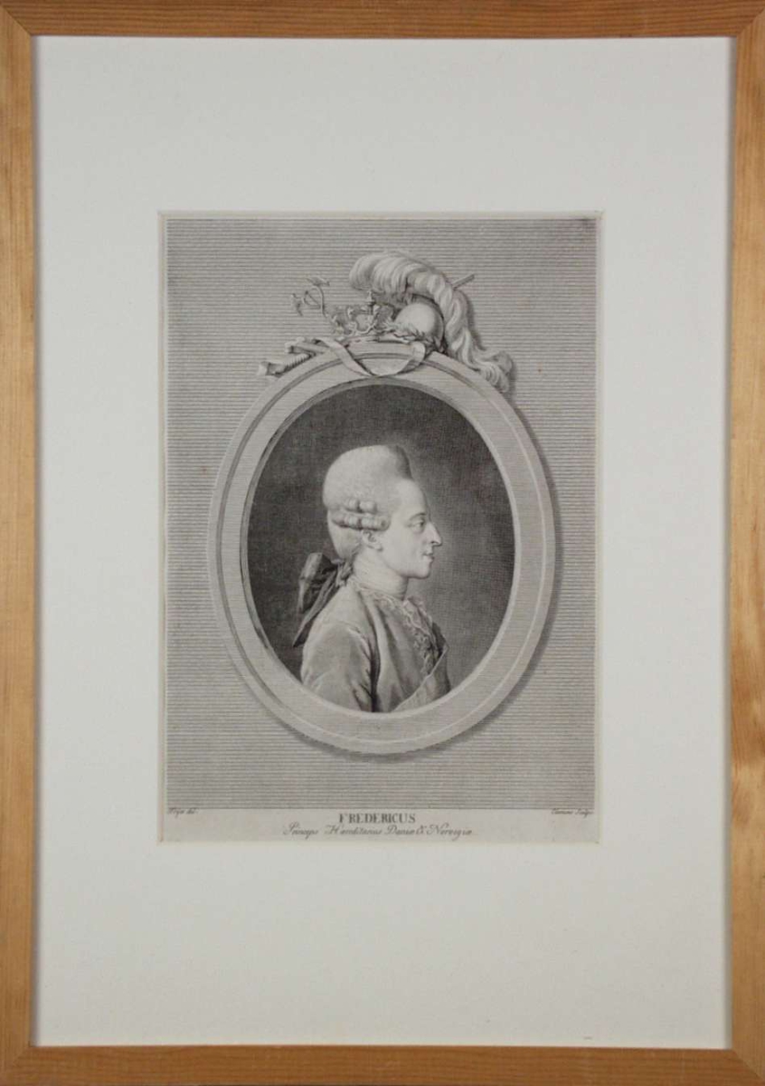 Portrett av Fredericus Princeps Hæreditarius.