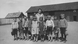 1. klasse på Kroer skole.