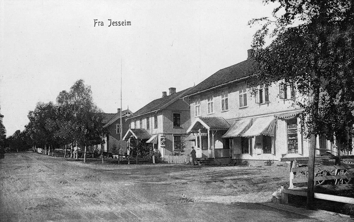 Gate og hus på Jessheim.