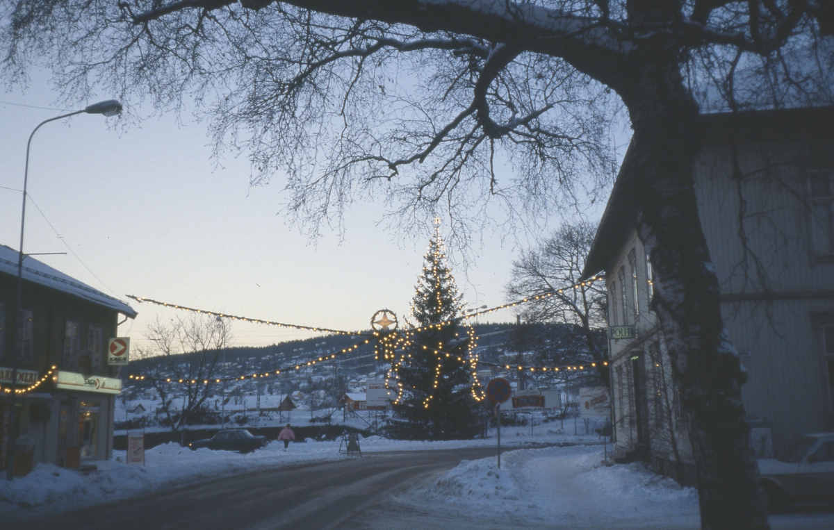 Julegate og treet i Storgata, Lillestrøm
