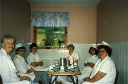 Kaffepause, kjøkkenet Opdøl Sykehus.