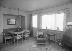 Hybelhus tegnet av arkitekt Tycho Castberg. Interiør.