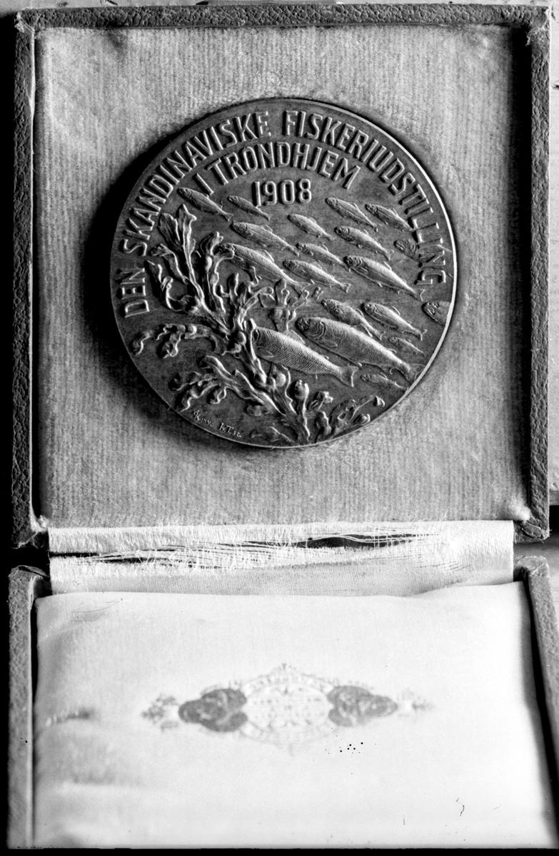 Medalje fotografert for Trondhjems Nagle- & Spigerfabrik