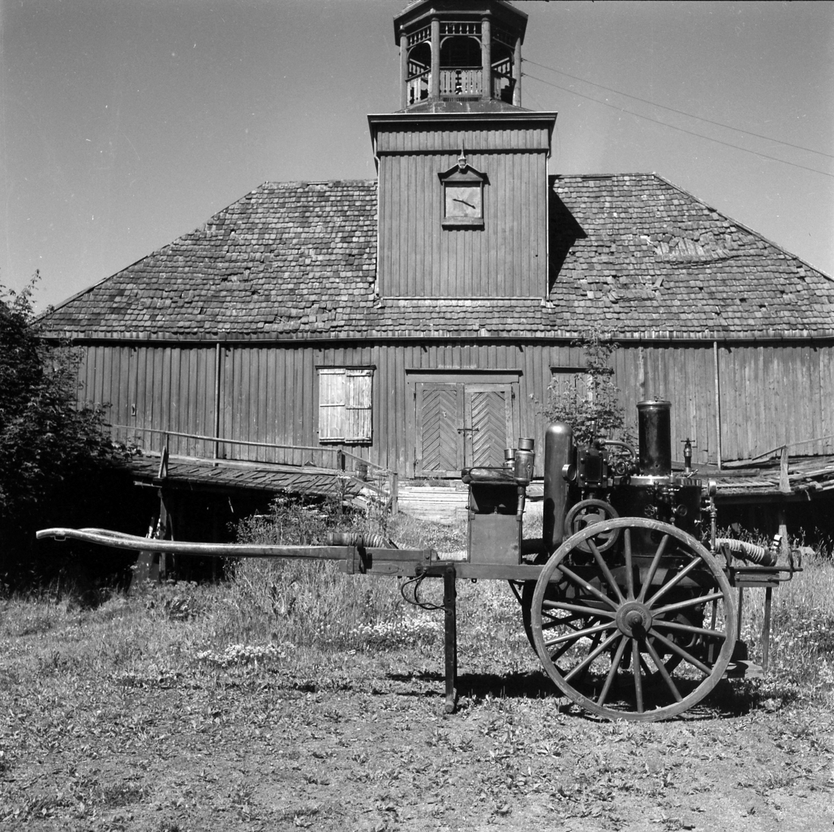 Brannsprøyte, dampsprøyte fra 1894 på Lade gård
