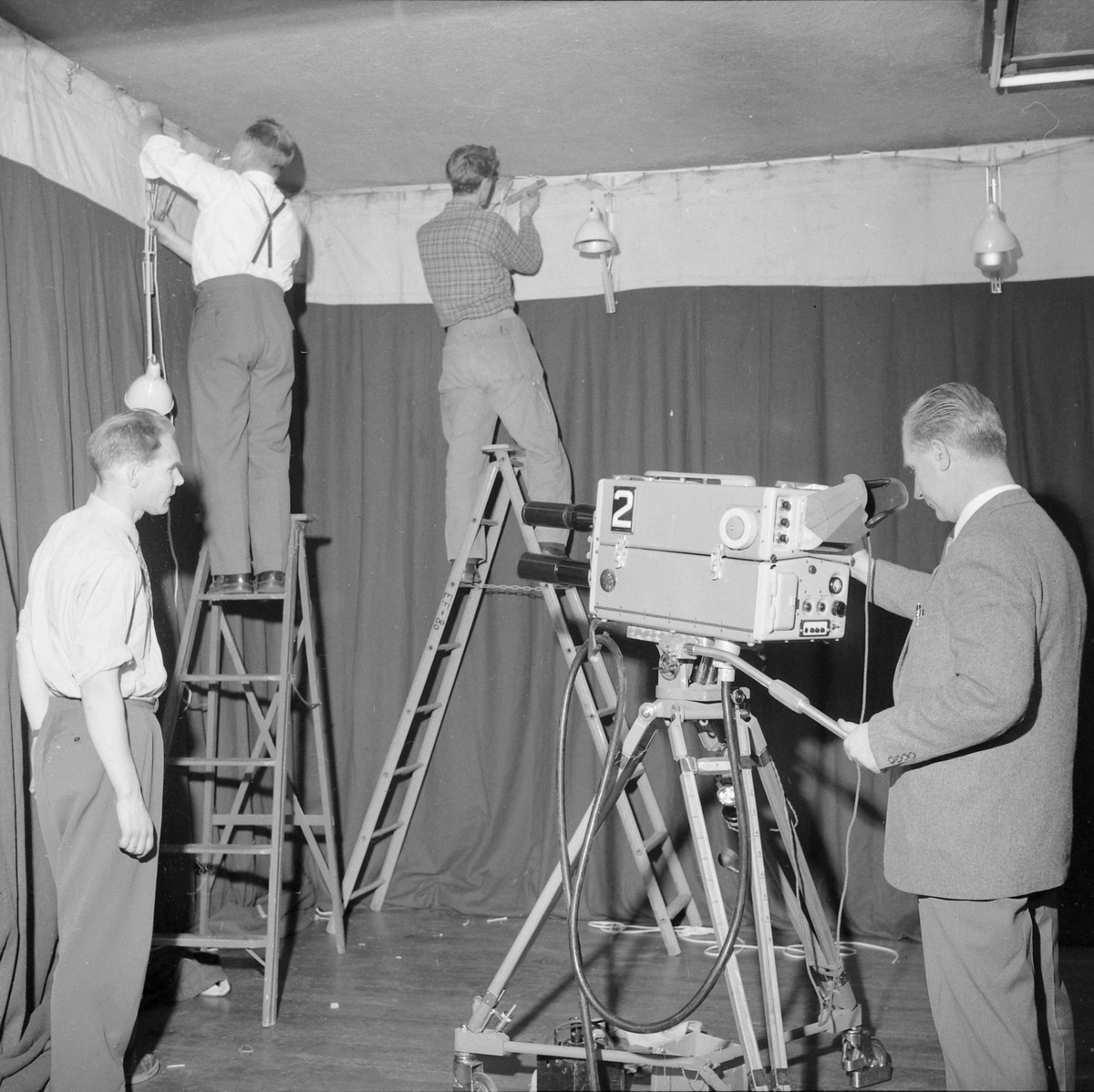 Radiomessen 1956 - TV studio