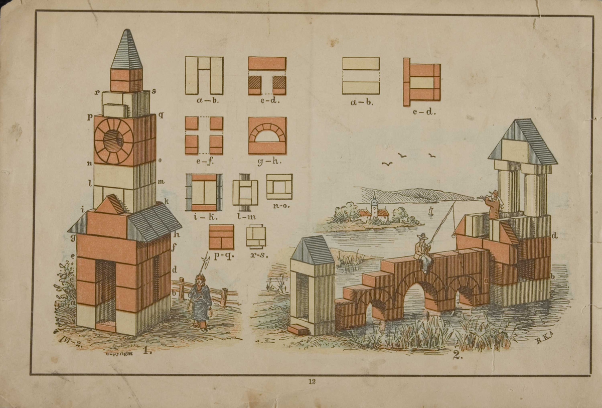 Byggekloss,  i orig. eskem. skyvelokk