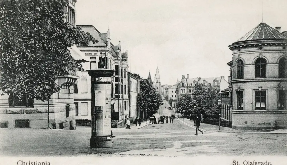 St. Olavs gate i Oslo anno 1905. 