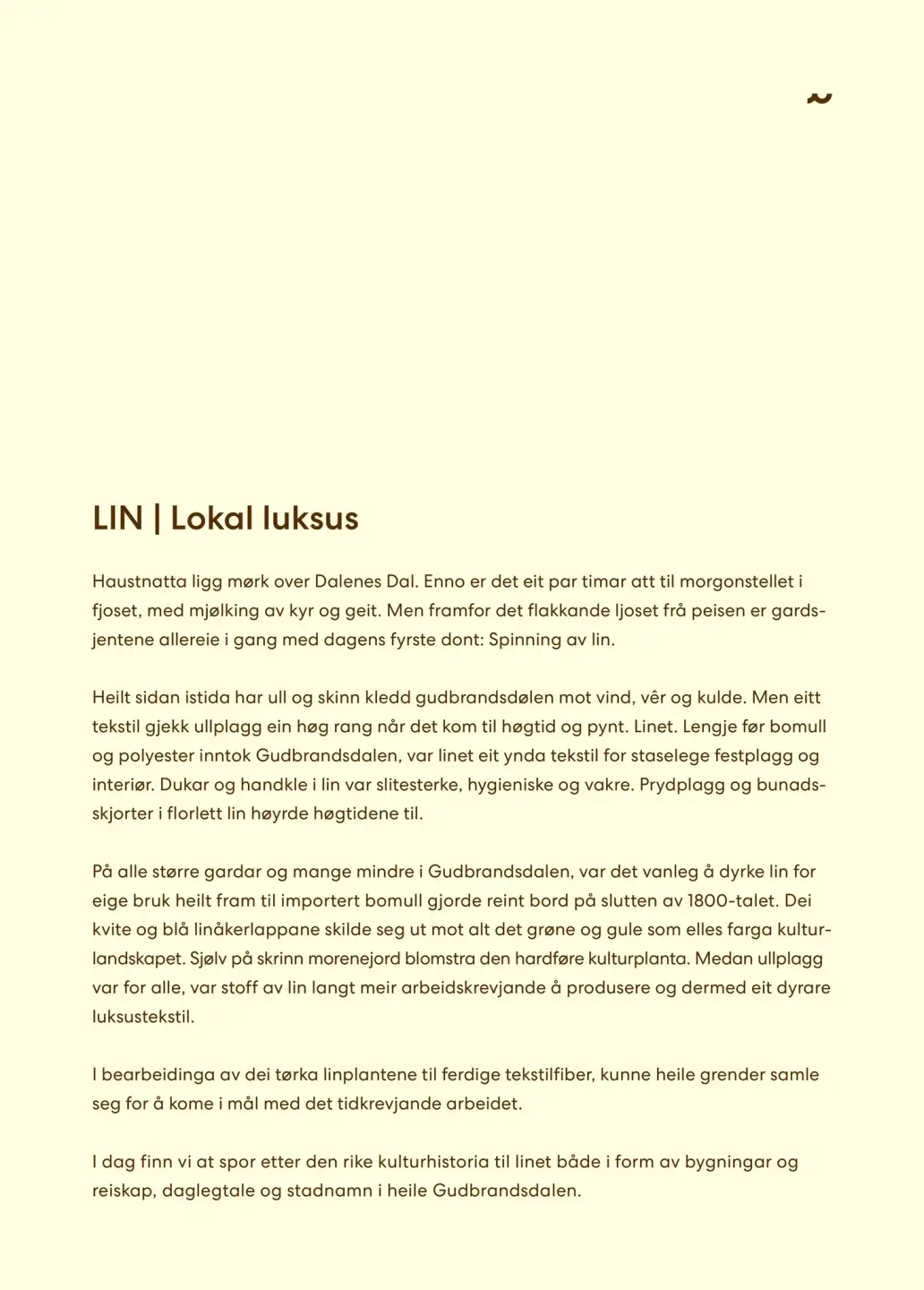 LIN Plakat Lokal luksus